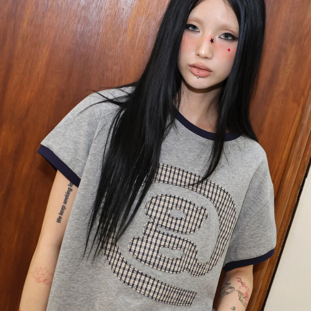 GT181 Welk 標誌 Ringer T恤 (GRAY)