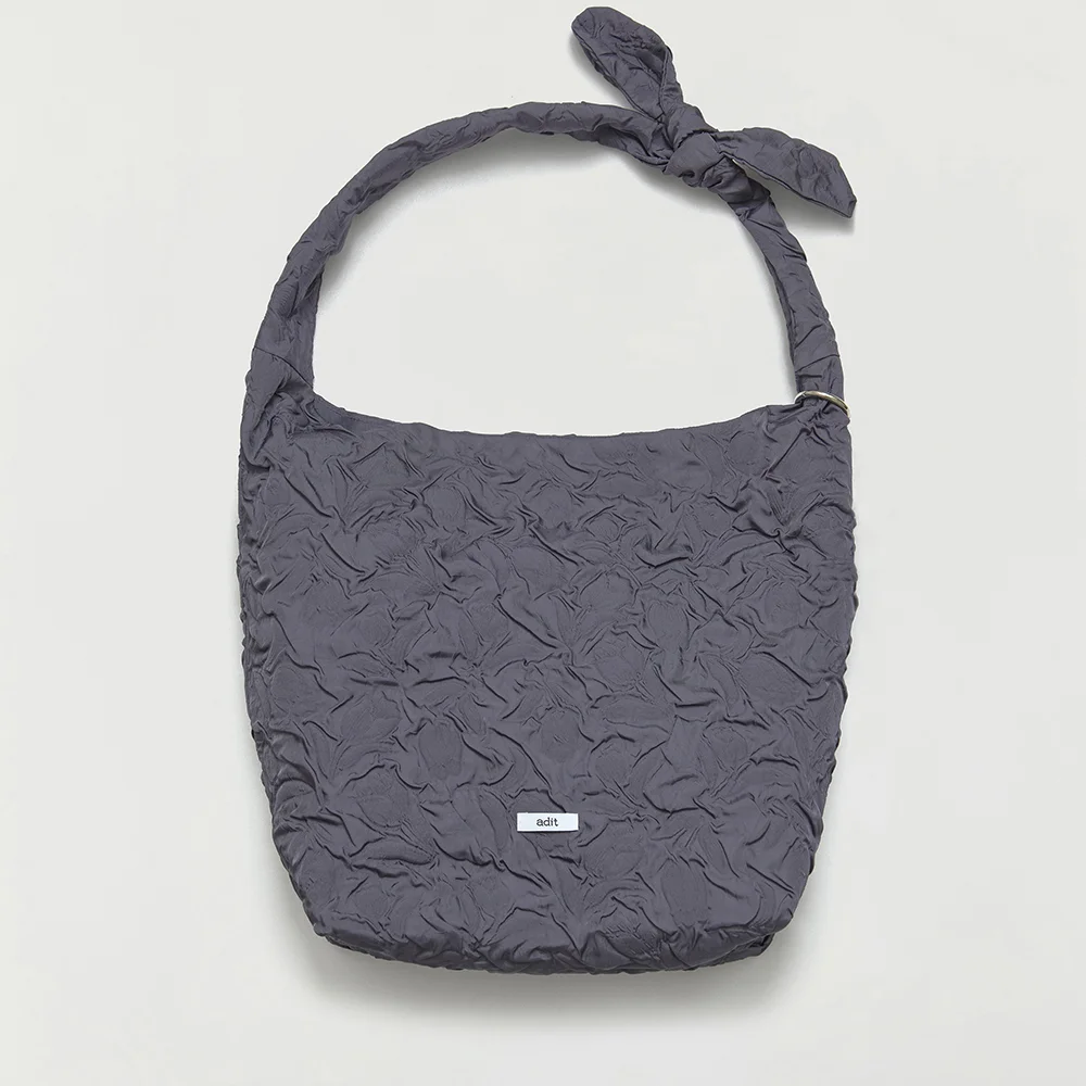Rose knot bag_charcoal