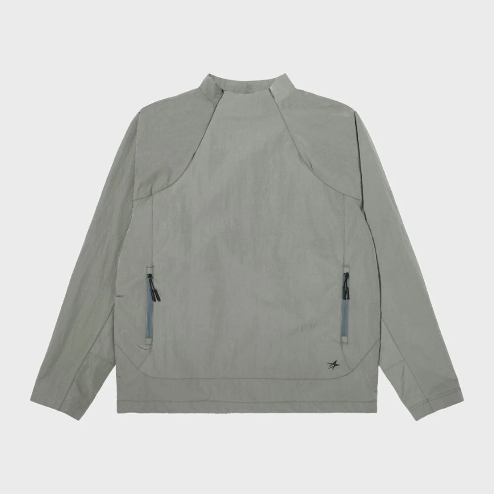 POLARTEC LINING MOCK NECK TEE (KHAKI)