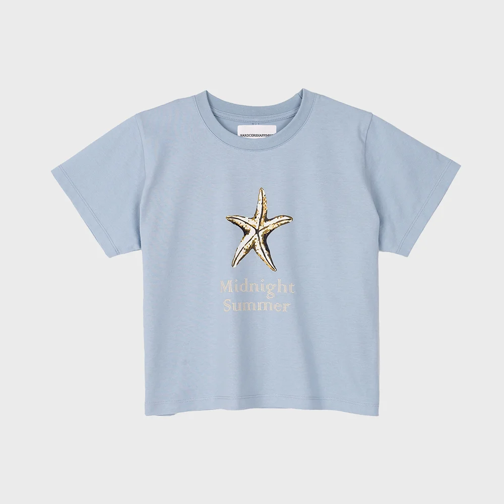 Starfish 夏季 T恤_天藍色