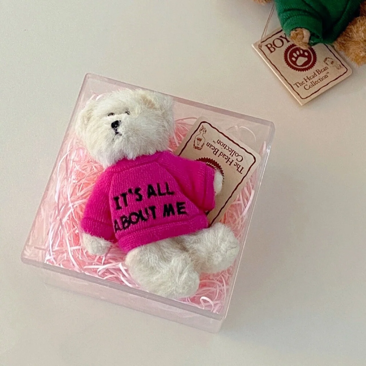Boys Bear Jjokomi Message 鑰匙扣