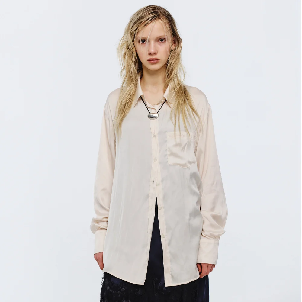 SILKY SHIRT_ivory