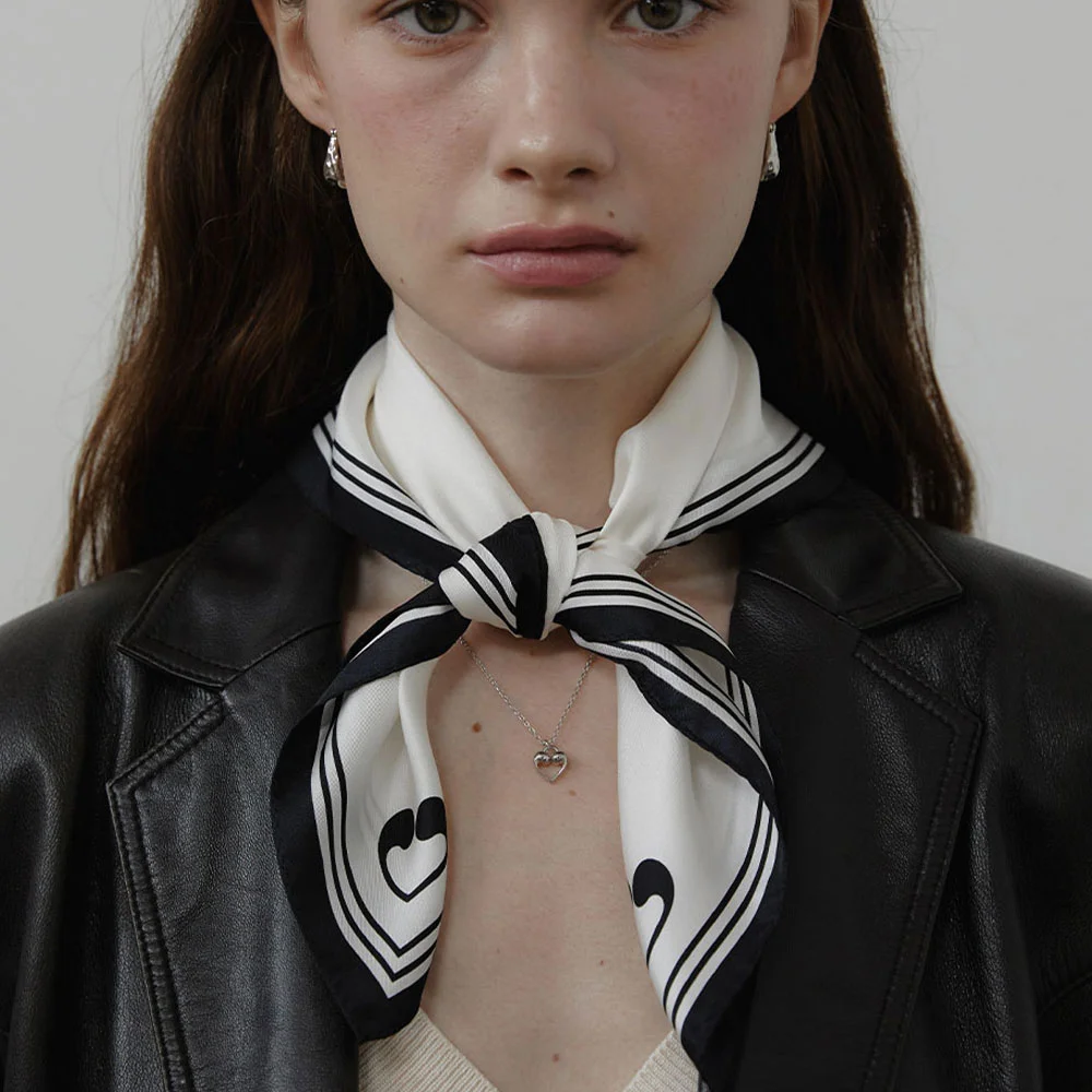 Mont Logo Square Silk Scarf (L243MSF010)