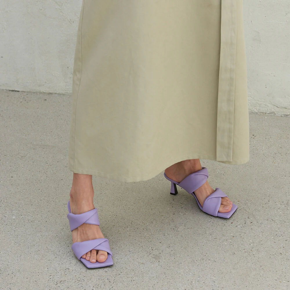 Sarah Sandals Leather Lavender