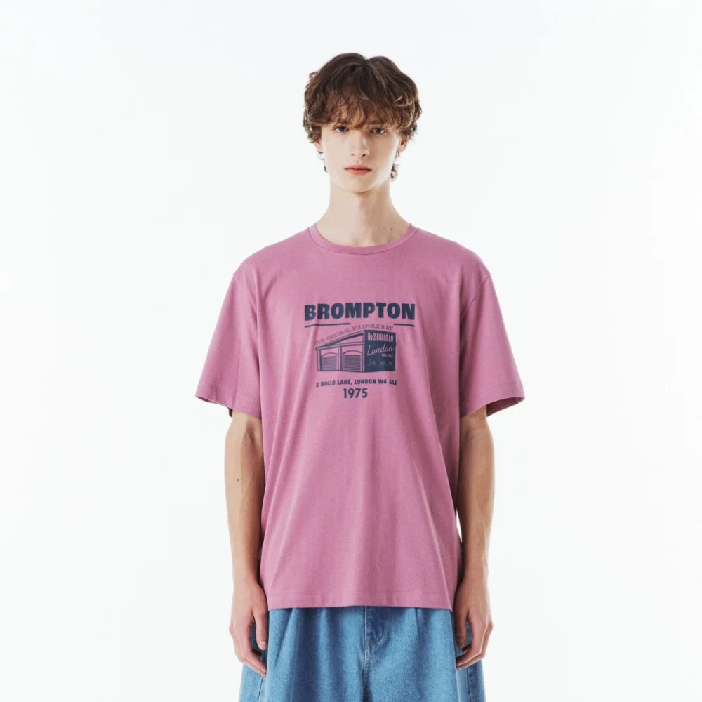BROMPTON GRAPHIC HALF SLEEVE T-SHIRT - LAVENDER (P262UTS152)