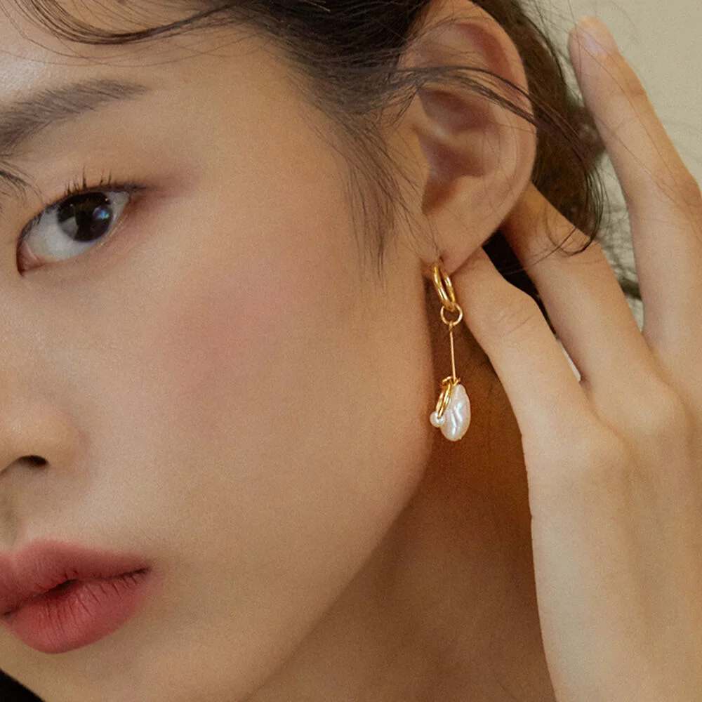 Ring&pearl earrings(環&珍珠耳環)