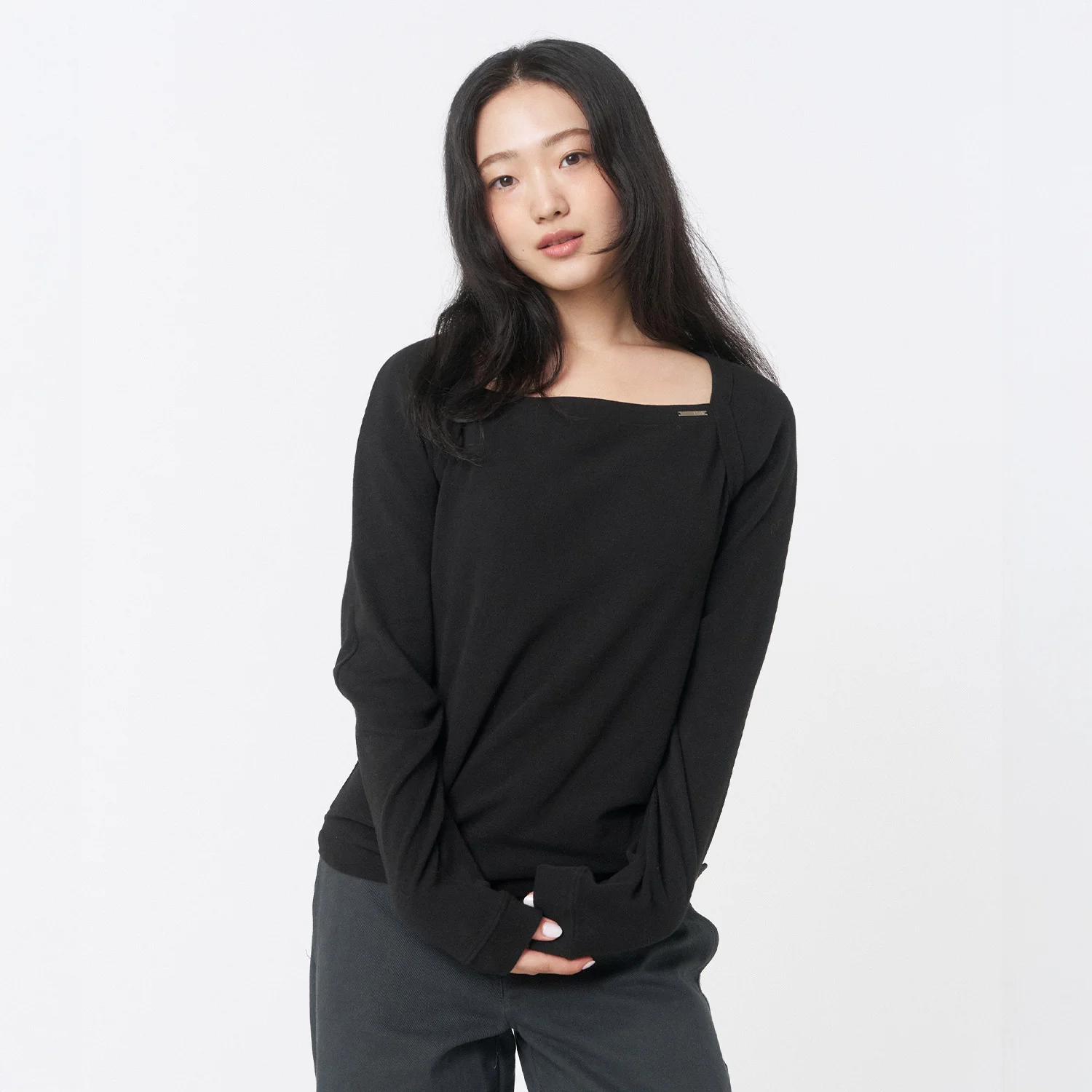 Bolero layered long sleeves BLACK