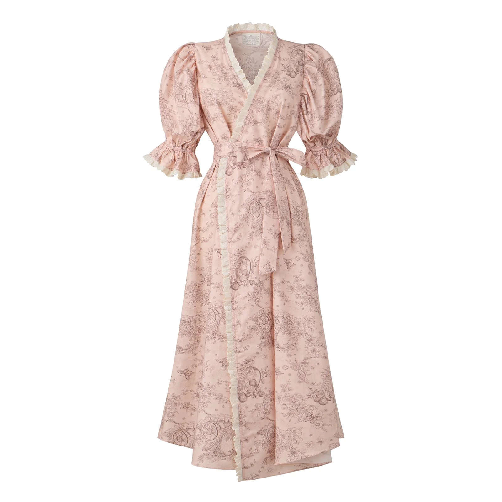De Vreve Bellian Toile de Toile de Jouy 浴袍 (2col)