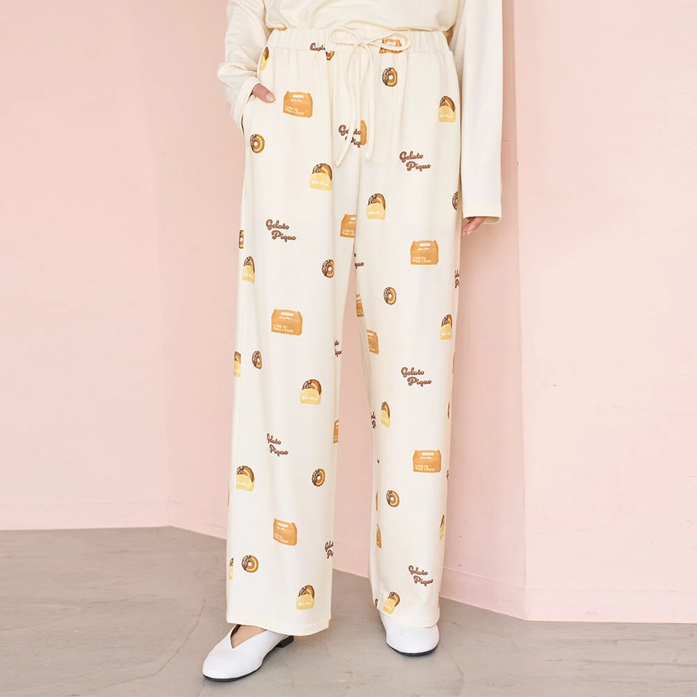 DONUT PATTERN LONG PANTS PWCP255360