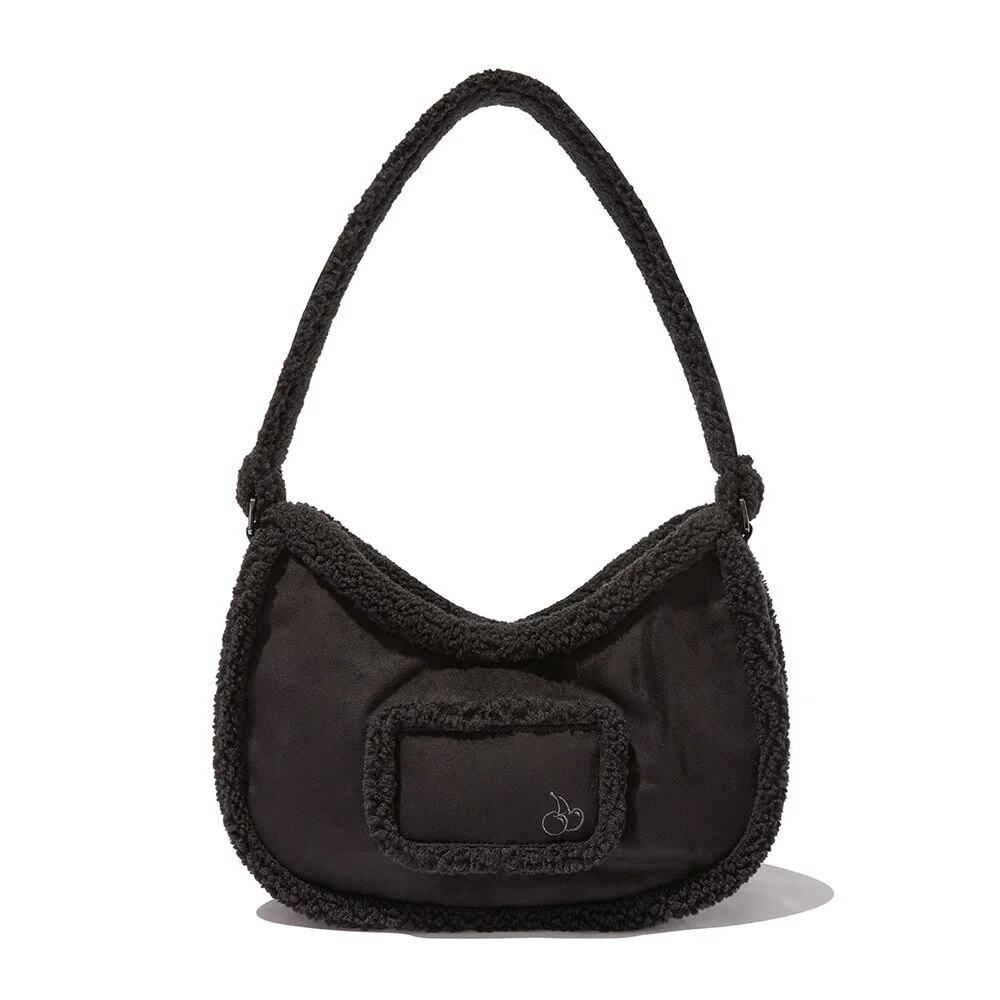 Mustang 麂皮 毛絨 Hobo Bag