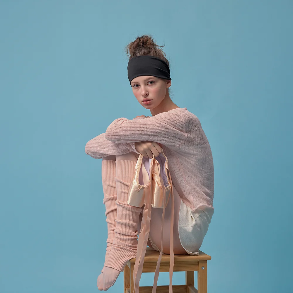 Thin croche cardigan (Powder Pink)