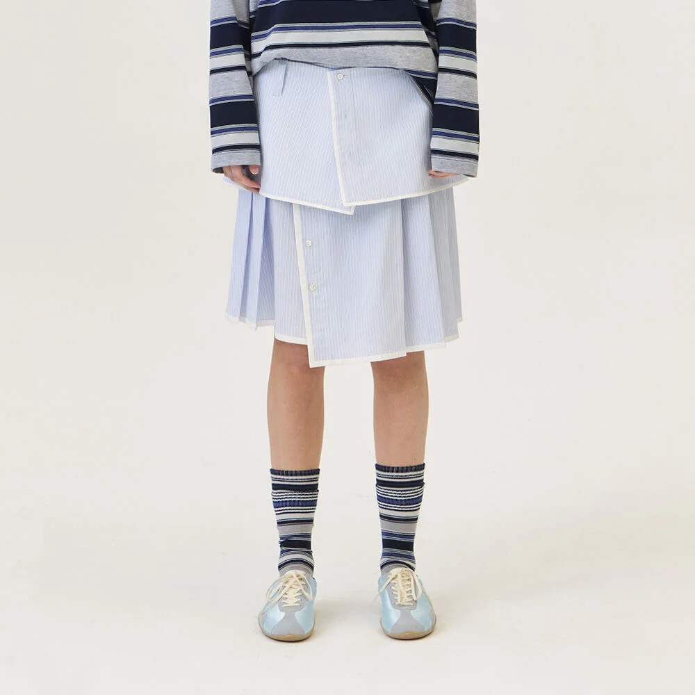 SENA MIDI SKIRT (LIGHT BLUE)
