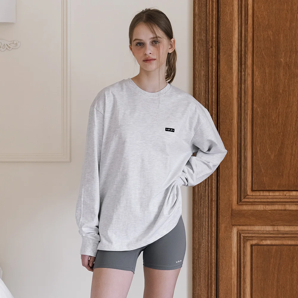 Small Logo Long T-Shirt 淺灰色