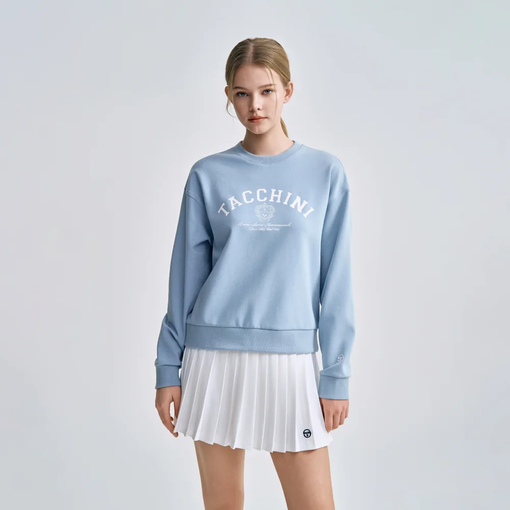 W Cush Light 圖案 衛衣 (LIGHT INDIGO)