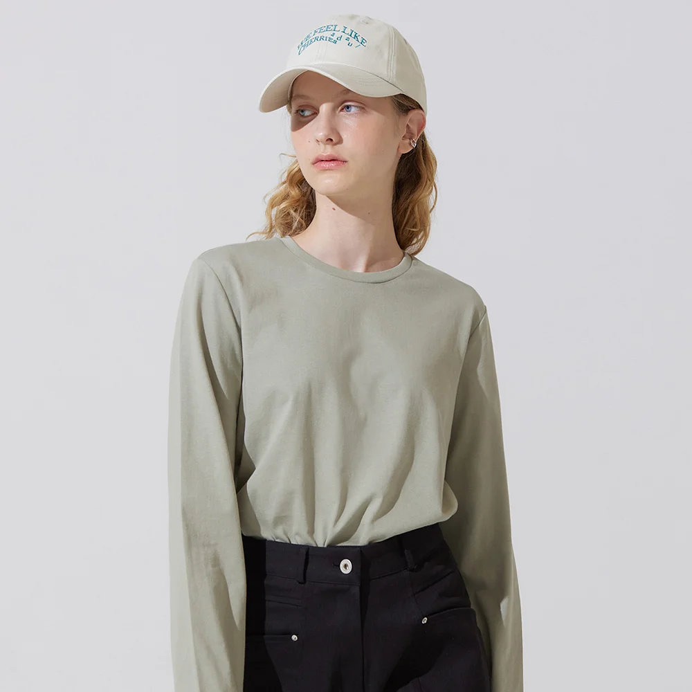 Basic cotton t shirts - khaki
