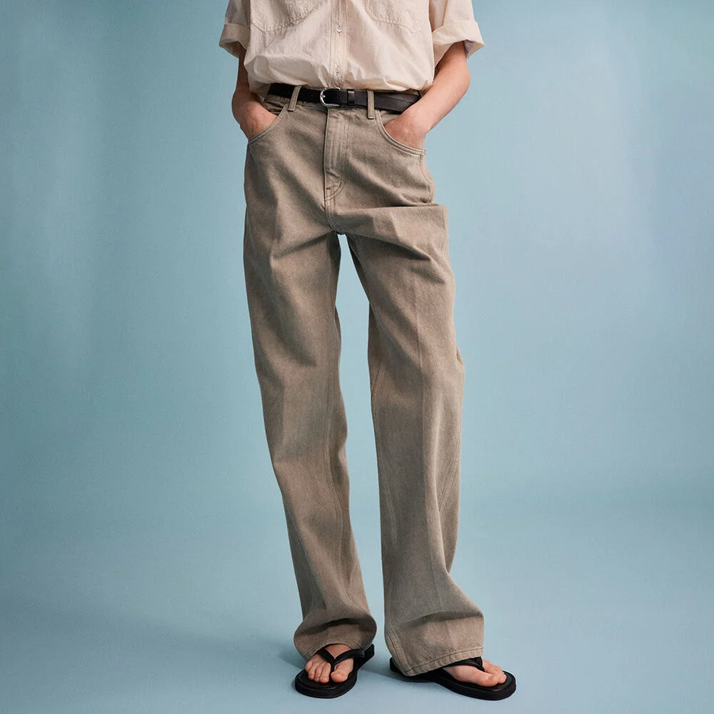 經典 牛仔_khaki beige
