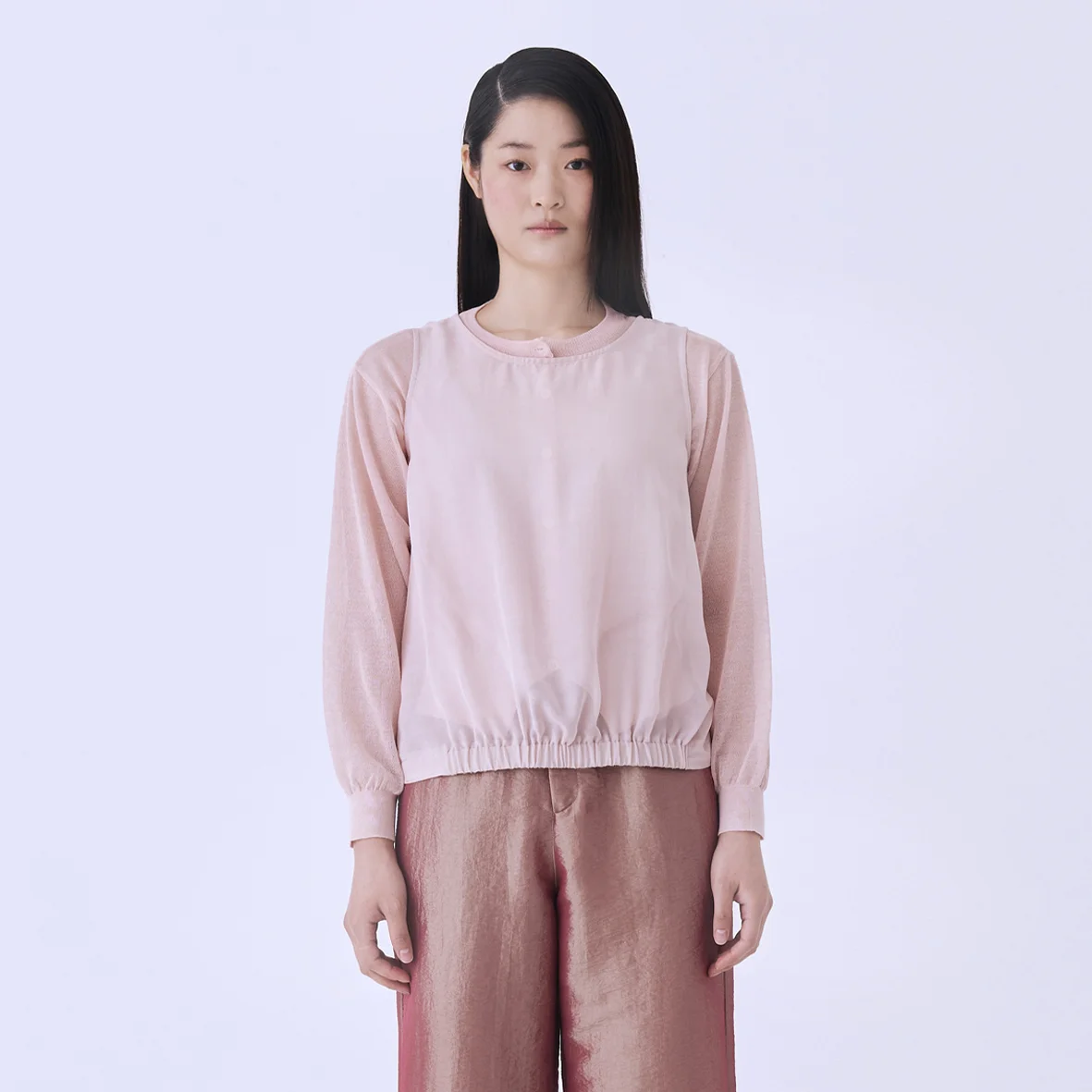 Round Neck Sleeveless (Pink)