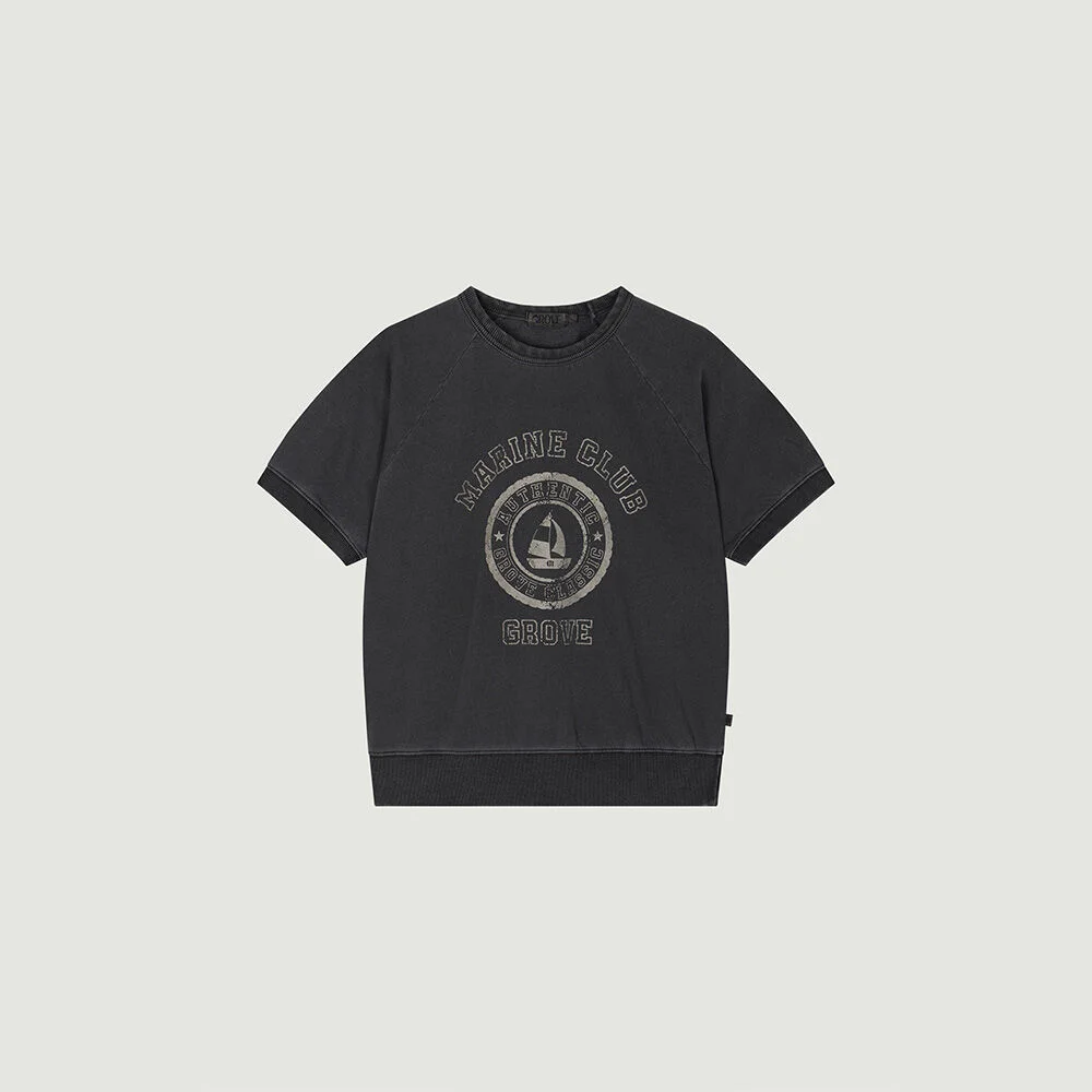 GROVE MARINE CLUB T-SHIRT (CHARCOAL)