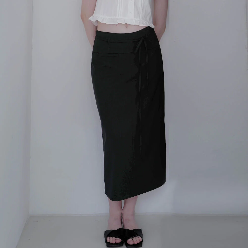 Strap Long Skirt