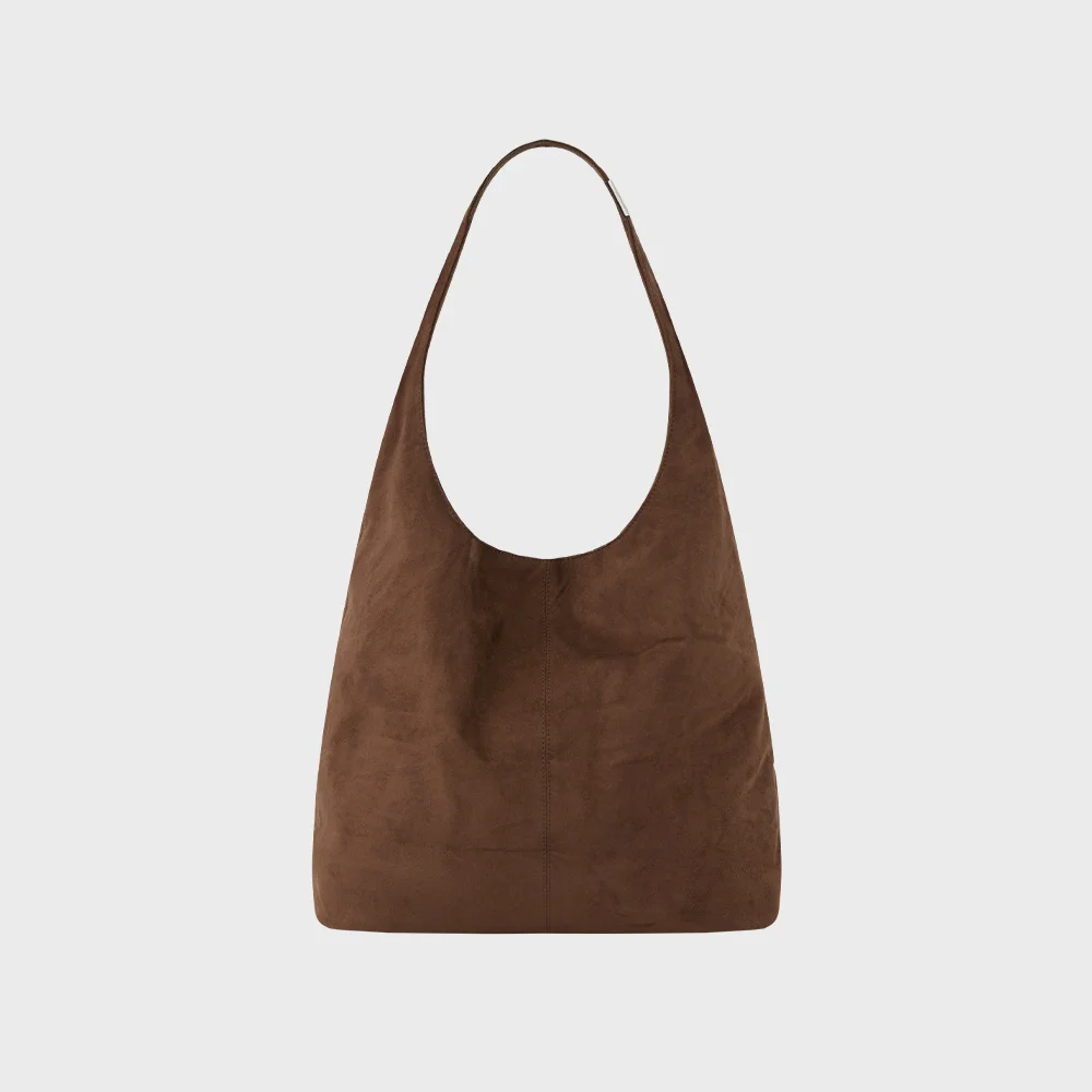 G LEATHER SHOULDER BAG (MOCHA)