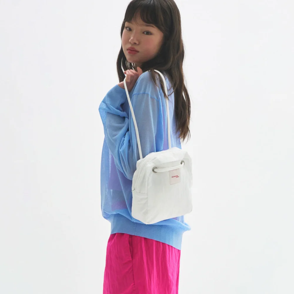 M.C 2-Way Eyelet-Strap Mini Bag / IVORY