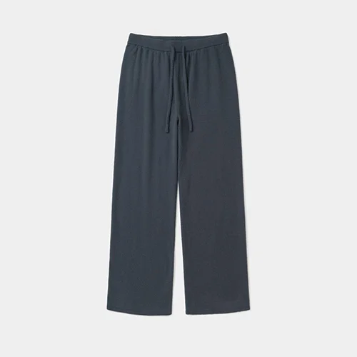 HAIRY KNIT PANTS (NAVY)