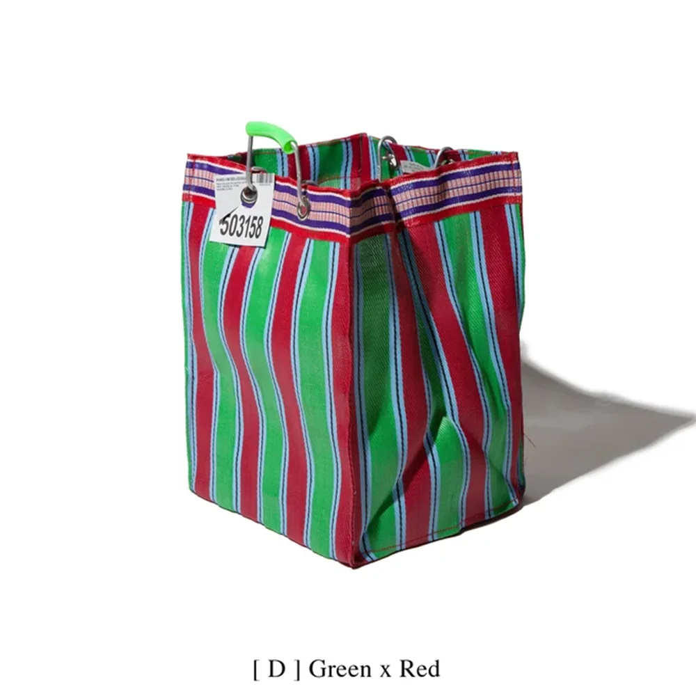 RECYCLED PLASTIC STRIPE BAG Rectangle/D26 D