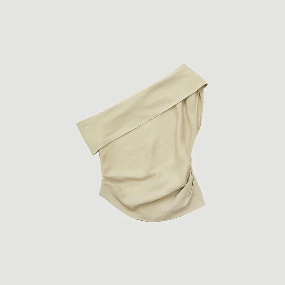 MAYA OFF-SHOULDER BLOUSE (BEIGE)