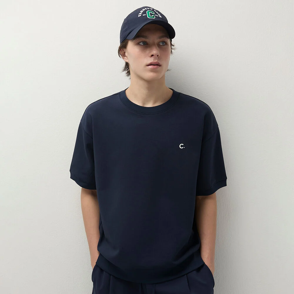 Essential Sweat T-Shirt_Men (Navy)
