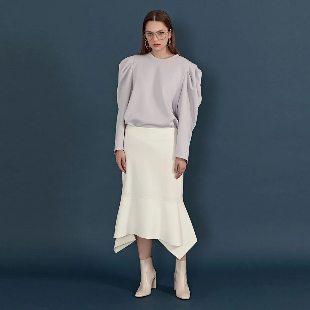 Flare Skirt_Ivory