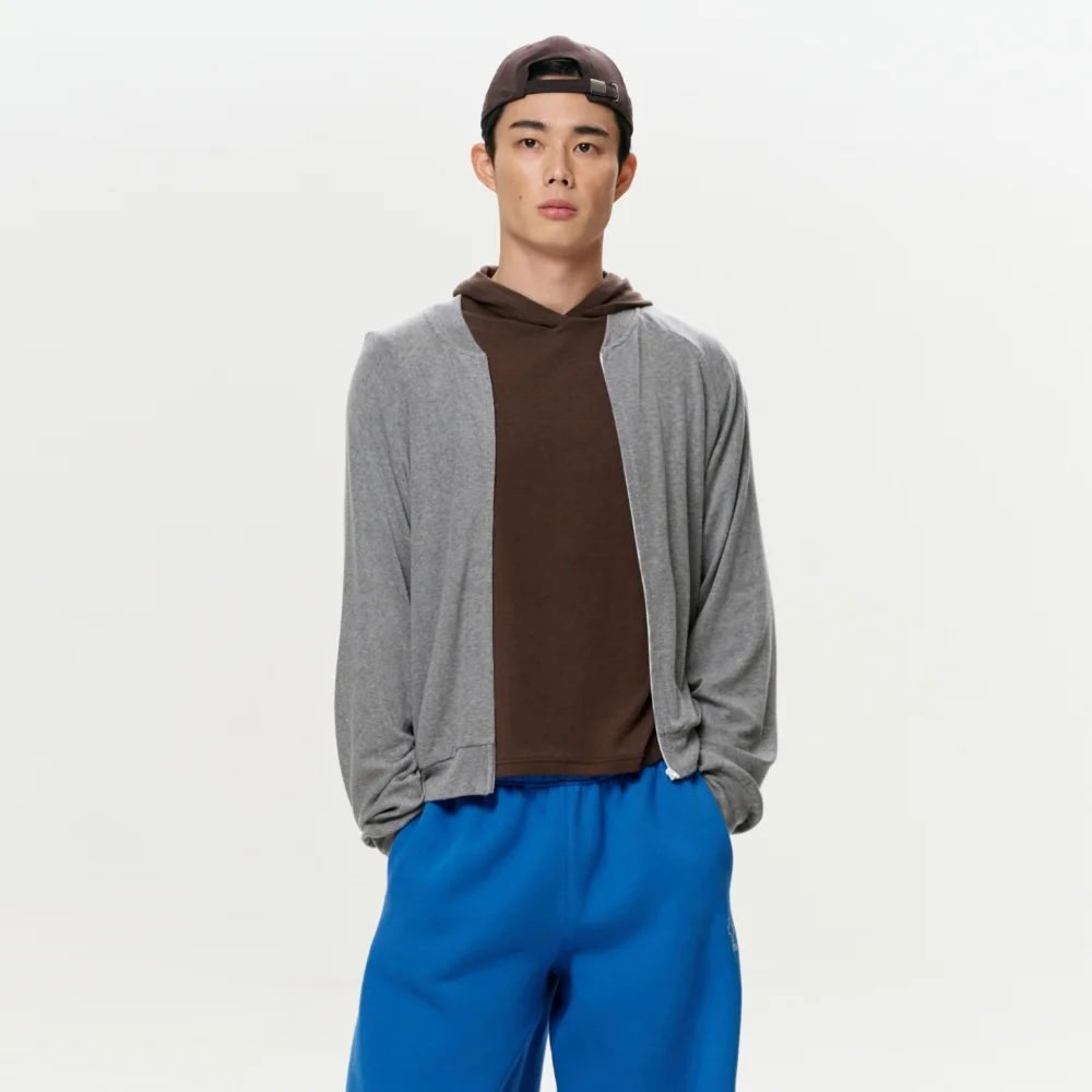 MEN ERA RAGLAN JERSEY ZIP-UP - CLOUD