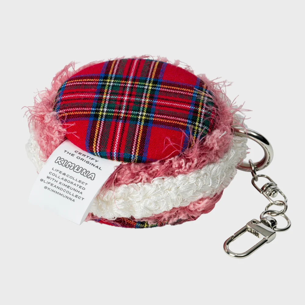 Softy Macaron Keyring Softy 馬卡龍 鑰匙扣 鑰匙扣 (Red Velvet)