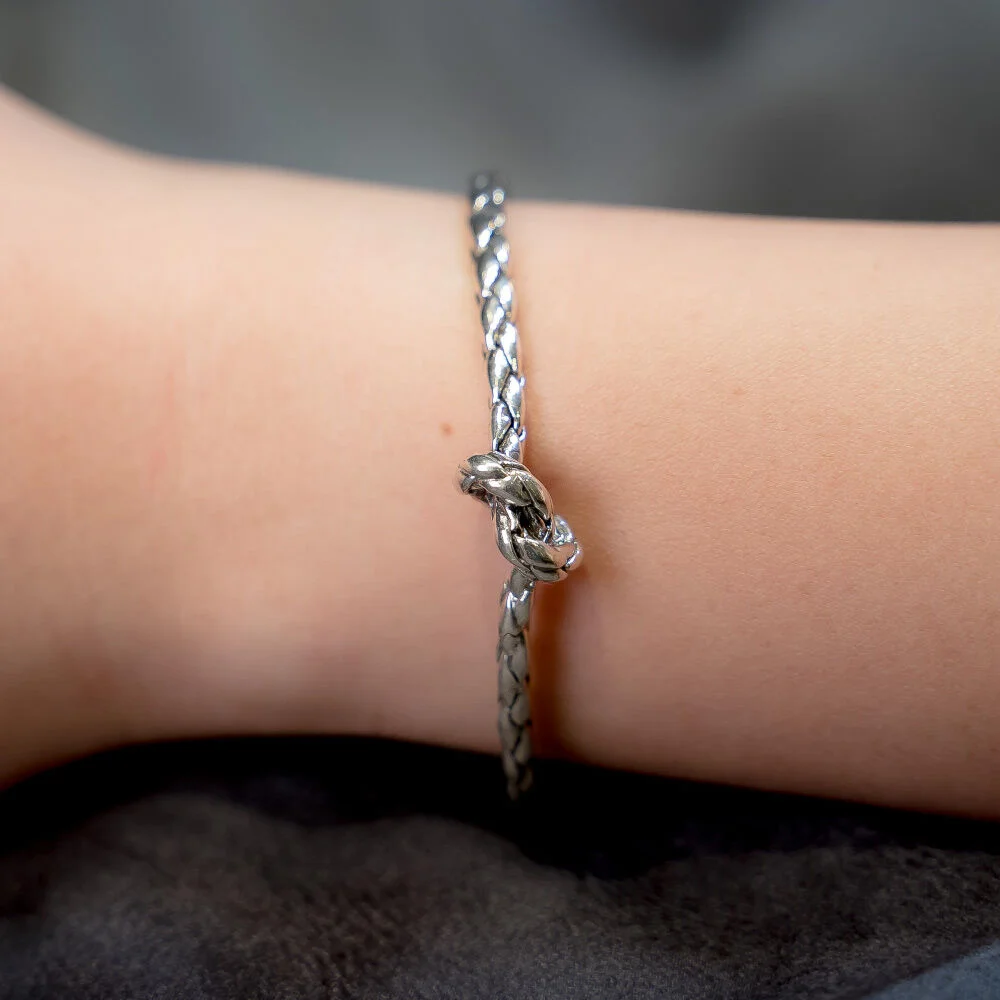 HR 138B_Silver Bangle Bracelet (Silver 925)