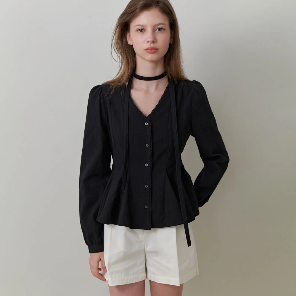 Parfait v blouse (black)