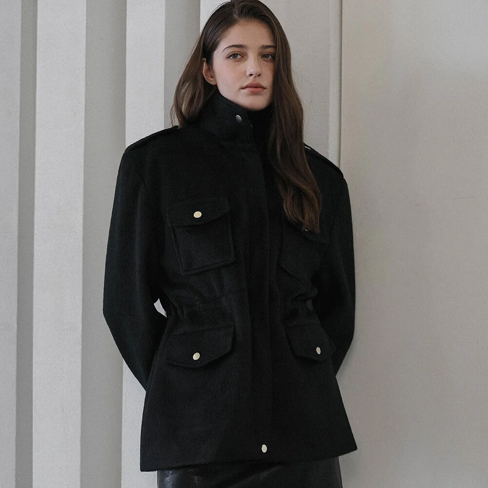 Pocket Half Wool Jacket