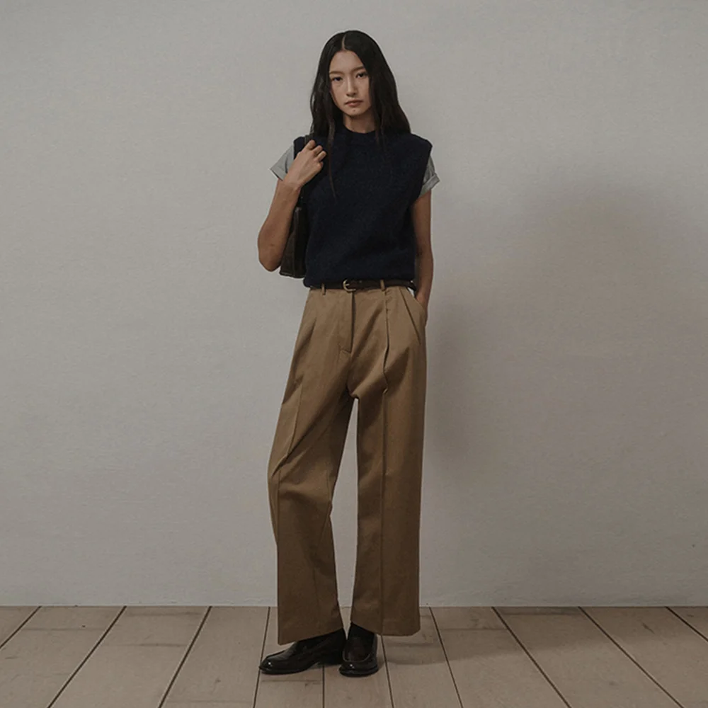 TROUSERS COTTON PANTS_OLIVE