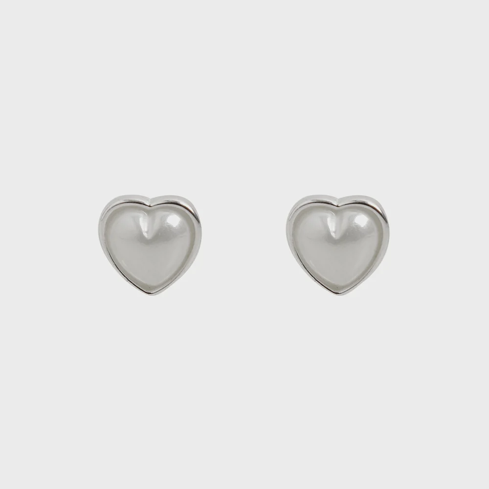 HTY016 Lovely heart pearl earrings