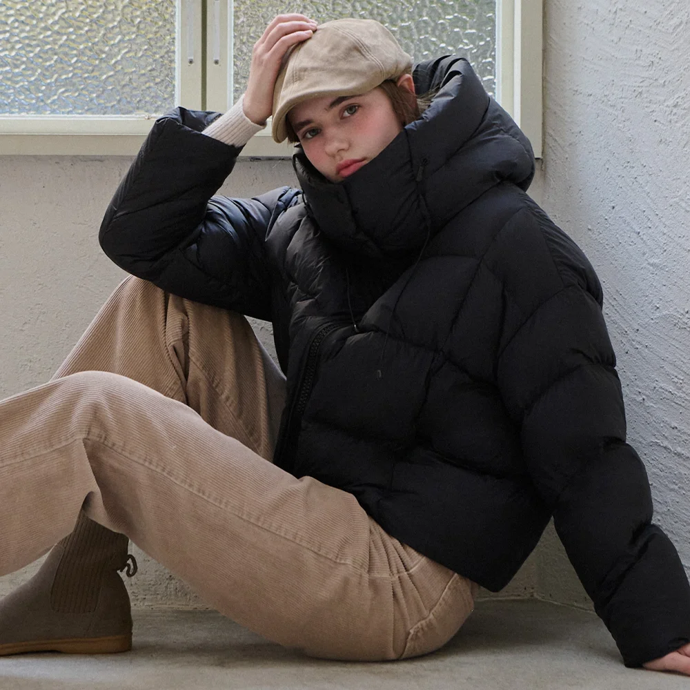 Duck down hood puffer_2 Colors