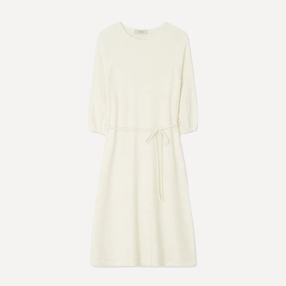 WOOL KNIT ONE PIECE (CREAM)