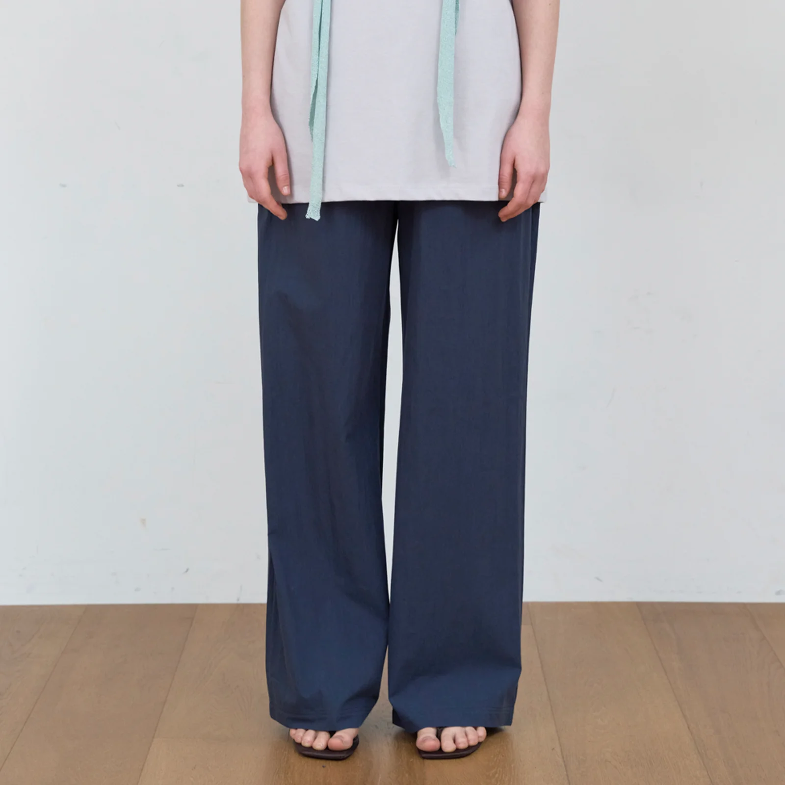 BASIC COTTON PANTS_NAVY