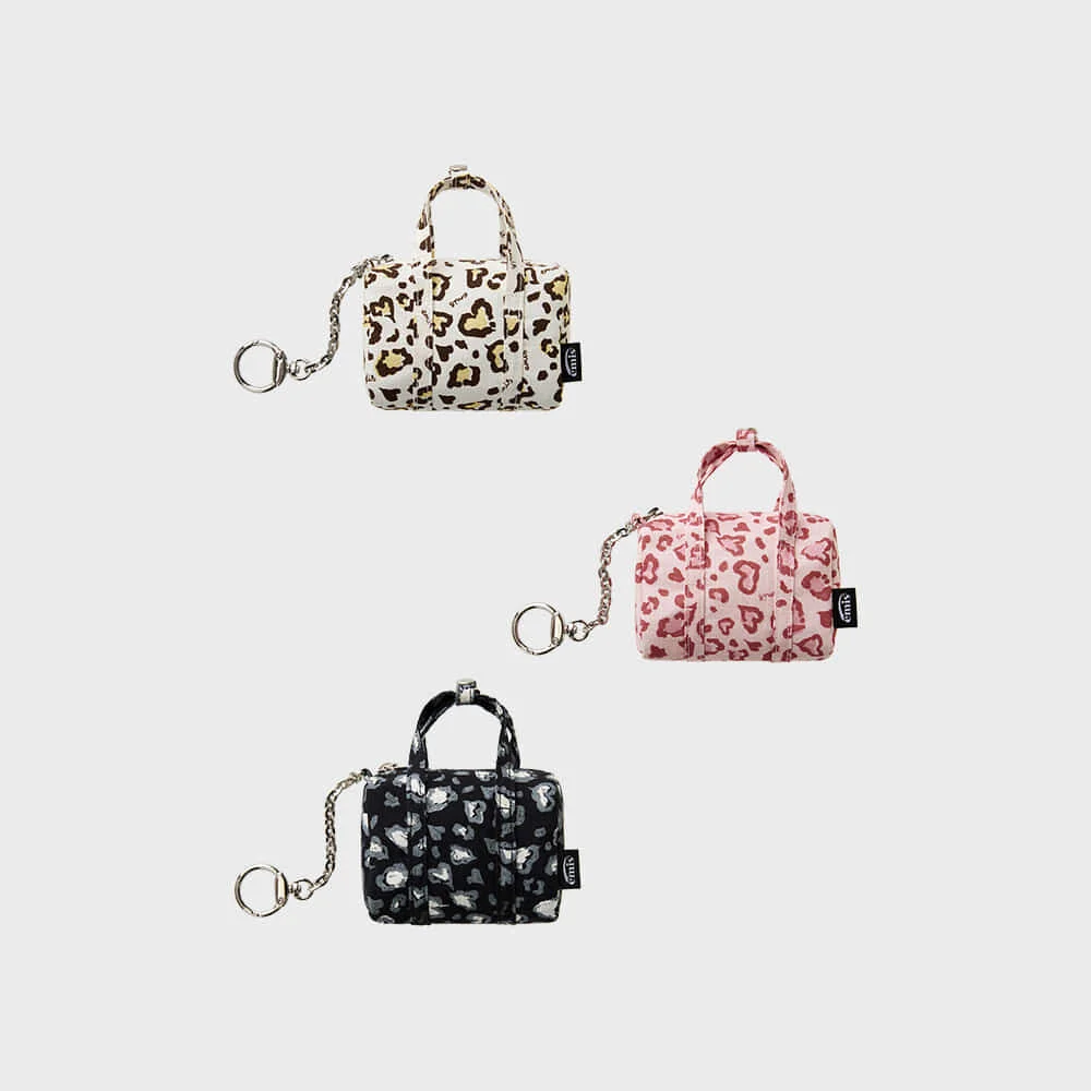 LOGO LEOPARD KEY RING