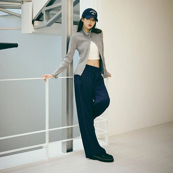 SIDE LINE TRACK PANTS NAVY