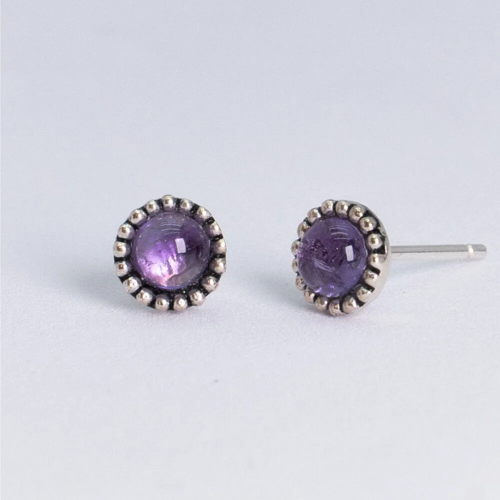 HR 162E_Amethyst Earring (Silver 925)