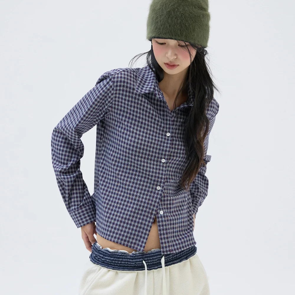 Flow Check Shirts Plum
