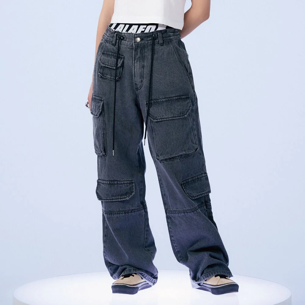 DENIM CARGO PANTS GREY BP4DP004 (BP1DP002再訂版)