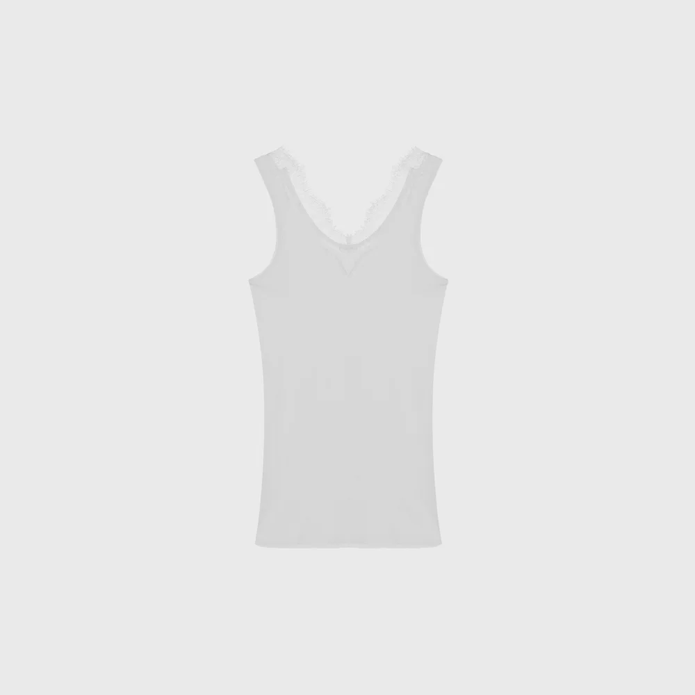 Lace sleeveless (white / light gray / black)