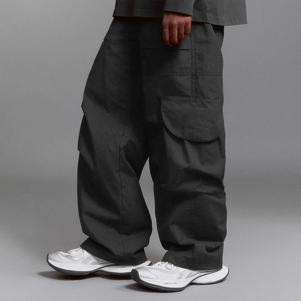 Ripstop Volume Cargo Pants (BLACK)