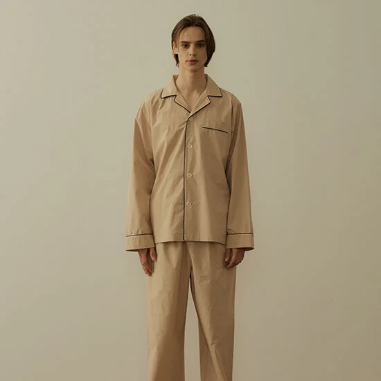 (m) Readymade Pajama Set Tan