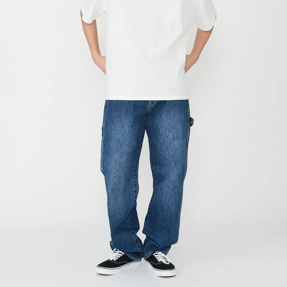 KAIHARA DENIM 油漆工褲 褲子 Medium Blue