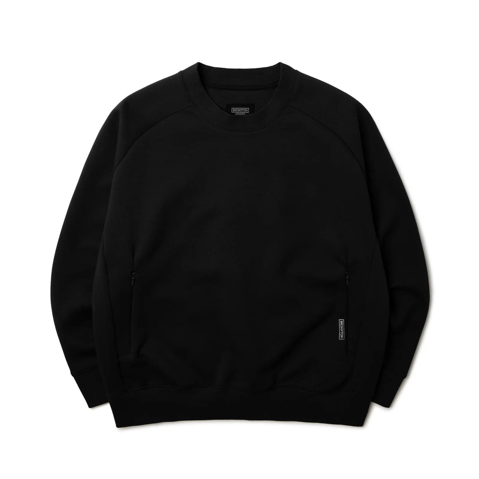 RAGLAN CREWNECK SWEATSHIRT - BLACK (P233MTS110)
